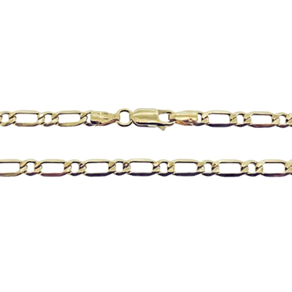 GARGANTILLA 1 X1 ORO 1ª LEY 50 CM