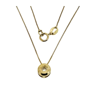 COLLAR BRILLANTE ORO 18 KTES. 0.06 CT.