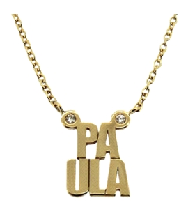 GARGANTILLA PAULA ORO 1ª LEY 2 BR 0,02CT