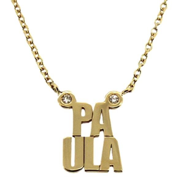 GARGANTILLA PAULA ORO 1ª LEY 2 BR 0,02CT