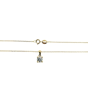COLLAR MUJER MOTIVO CUADRADO ORO 18 KTES