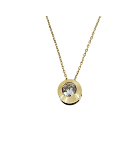 COLLAR CHATON ORO 18 KTES. 45 CM 7,50 MM