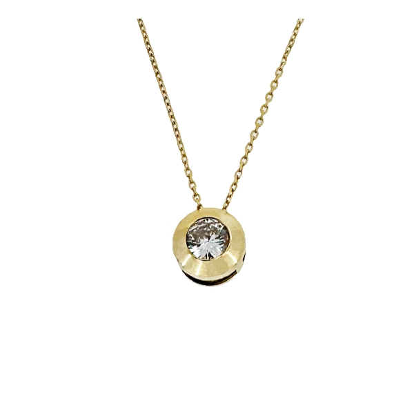 COLLAR CHATON ORO 18 KTES. 45 CM 7,50 MM
