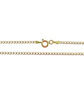 COLLAR CADENA BARBADA ORO 18 KTES. 45 CM