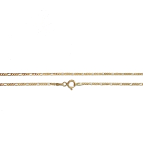COLLAR MUJER ORO PRIMERA LEY 45 CM 3X1