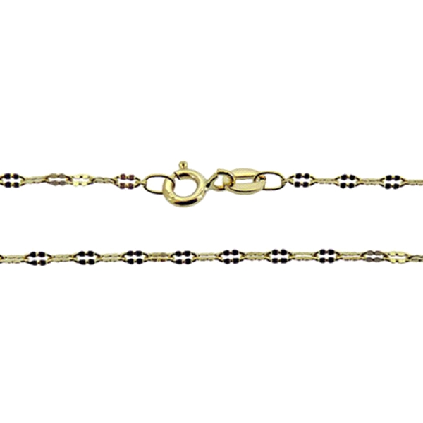 GARGANTILLA CHAPITAS ORO 1ª LEY 45 CM