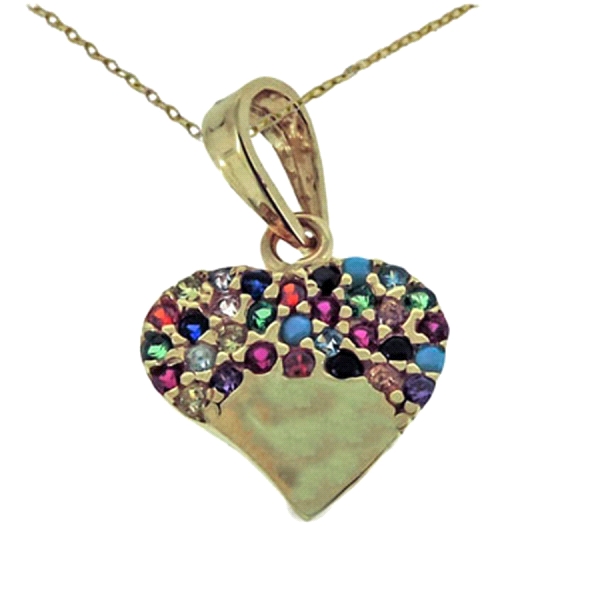 GARGANTILLA CORAZON ORO 1ª LEY 45-42 CM