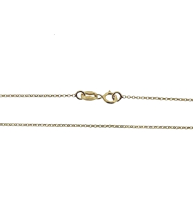 GARGANTILLA ROLO ORO 1ª LEY 45 CM MACIZA