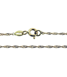 COLLAR CADENA SINGAPUR ORO 18 KTES.45 CM