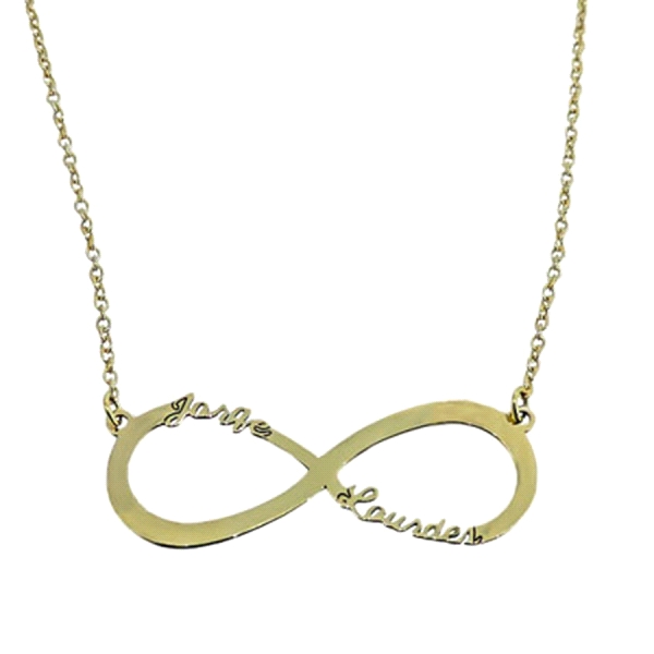 INFINITO CON CADENA ORO 1ª LEY PERSONALI