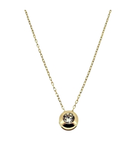 COLLAR PUNTO DE LUZ CHATON ORO 18 KTES.