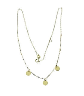 COLLAR DISCOS ORO 18 KTES. 40 ASA 38