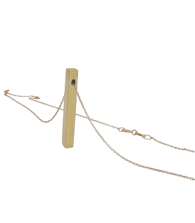 COLLAR / GARGANTILLA LINGOTE ORO 18 KTES
