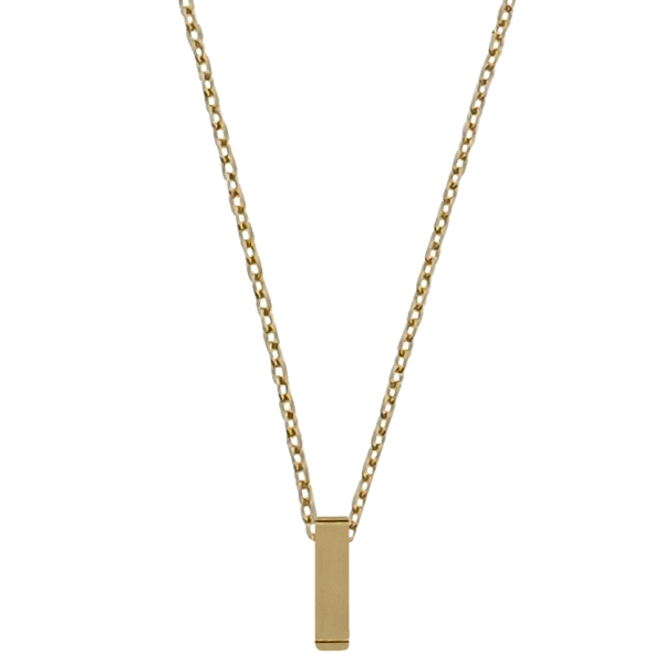 COLLAR MUJER LETRA  I  ORO PRIMERA LEY
