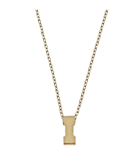 COLLAR MUJER LETRA  I  ORO PRIMERA LEY