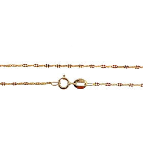 COLLAR CADENA  OJITO ORO 18 KTES. 40 CM