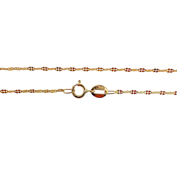 COLLAR CADENA  OJITO ORO 18 KTES. 40 CM