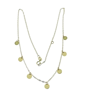 COLLAR DISCOS ORO 18 KTES. 40 ASA 38