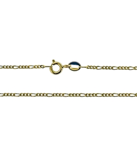 COLLAR CADENA 3 X 1 ORO 18 KTES. 40 CM.