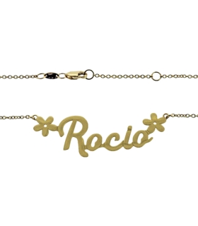 GARGANTILLA NOMBRE ROCIO ORO 1ª LEY