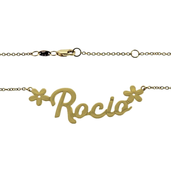 GARGANTILLA NOMBRE ROCIO ORO 1ª LEY