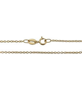 GARGANTILLA ROLO ORO 1ª LEY MACIZA 40 CM