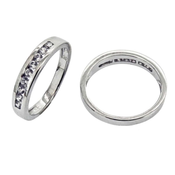 ANILLO PROMETIDA ORO BLANCO 18 KTES. 3.6