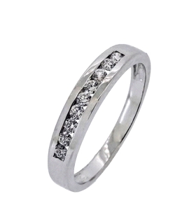 ANILLO BRILLANTES ORO BLANCO 18 KTES. 3.