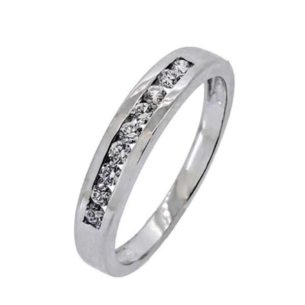 ANILLO BRILLANTES ORO BLANCO 18 KTES. 3.