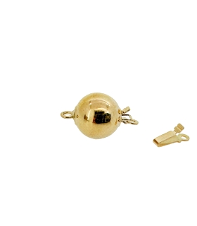 BROCHE BRILLO LISO ORO 18 KTES. 10 MM.