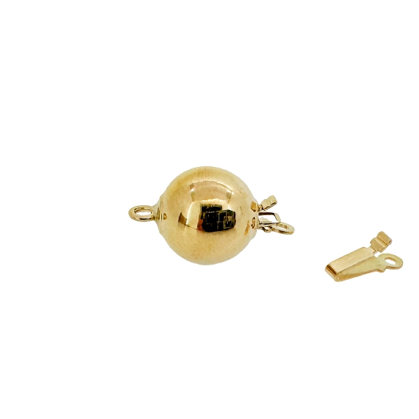 BROCHE BRILLO LISO ORO 18 KTES. 10 MM.