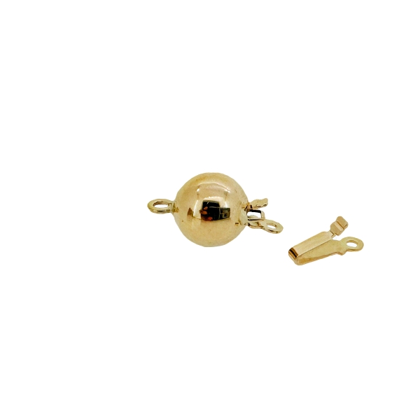 BROCHE BRILLO LISO ORO 18 KTES. 8 MM.
