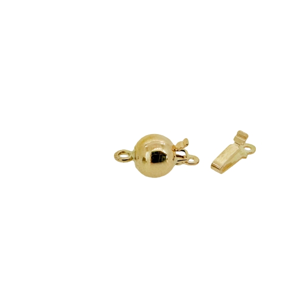 BROCHE BRILLO LISO ORO 18 KTES. 6 MM.