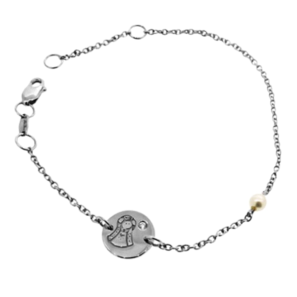 PULSERA DIAMANTE RECIEN ORO BLANCO 1ªLEY