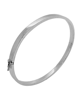 PULSERA RIGIDA ORO BLANCO 18 KTES. 2X4MM