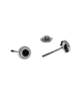 CHATON PENDIENTE ORO BLANCO 1ªLEY 4,60MM
