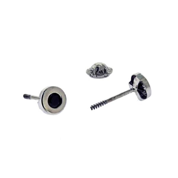 CHATON PENDIENTE ORO BLANCO 1ªLEY 4,60MM