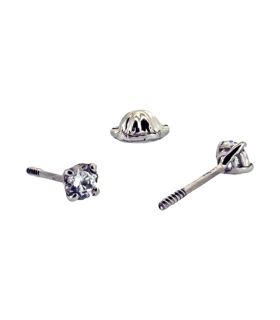 PENDIENTE GARRA UNISEX ORO 18 KTES. 3 MM