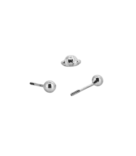 PENDIENTES BEBÉ UNISEX BOLA ORO 18 KTES.