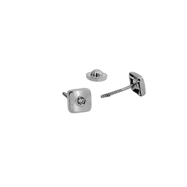 PENDIENTE BRILLANTE ORO B. 18 KTES. 3.60