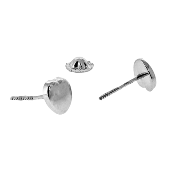 PENDIENTE CORAZON ORO BLANCO 18 KTES. 5,