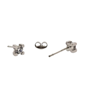 PENDIENTES MUJER ORO BLANCO PRIMERA LEY