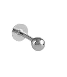PIERCING LABIO / HELIX ORO BLANCO 18 KTE