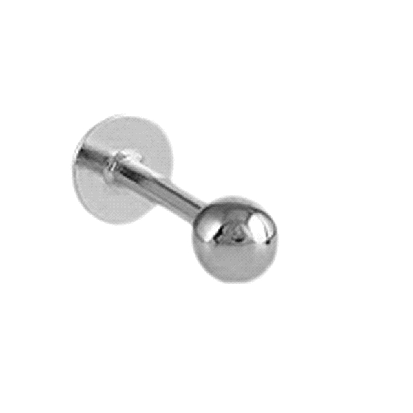 PIERCING LABIO / HELIX ORO BLANCO 18 KTE