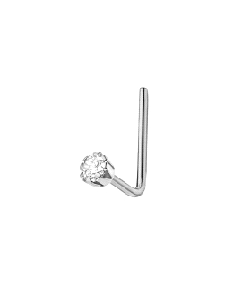 PIERCING NARIZ UNISEX ORO BLANCO 18 KTES