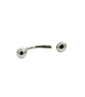 PIERCING CEJA ORO BLANCO PRIMERA LEY 3.5