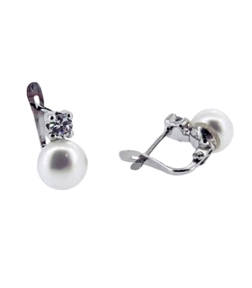 PENDIENTE PERLA COMUNION ORO 18 KTES.