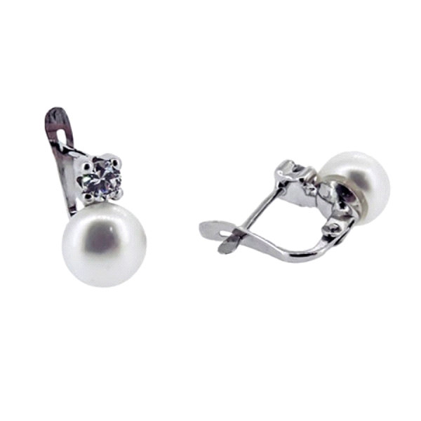 PENDIENTE PERLA COMUNION ORO 18 KTES.