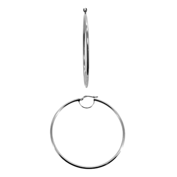 PENDIENTE CRIOLLA ORO BLANCO 18 KTES. 2