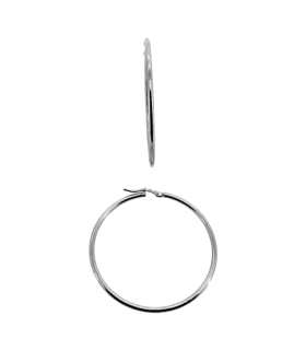 PENDIENTE CRIOLLA ORO BLANCO 18 KTES. 2
